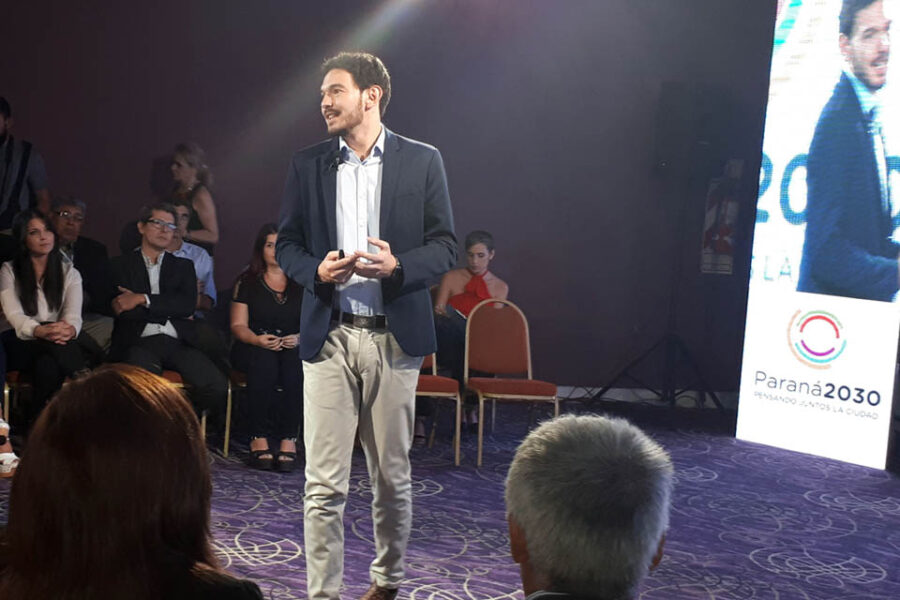 Gainza volvió a trabajar en su proyecto para Paraná