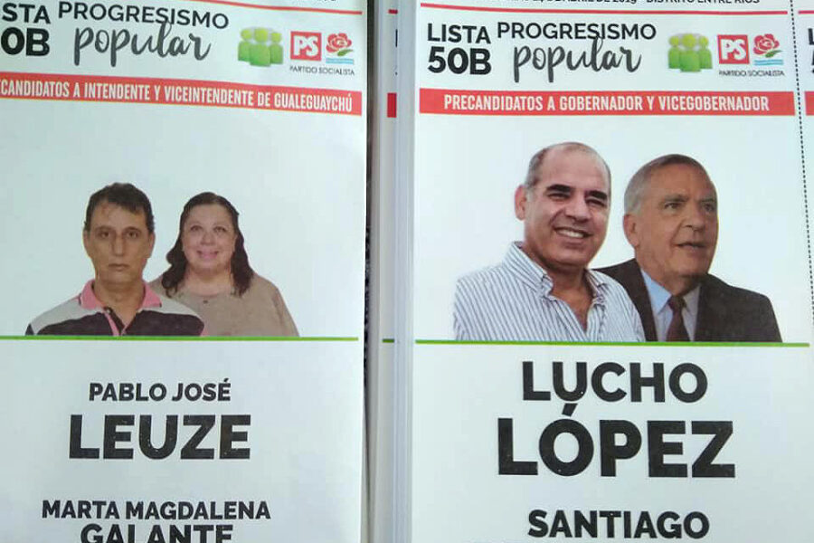 Los candidatos de Gualeguaychú se bajaron