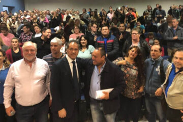 La primera reunión de Scioli fue con Allende