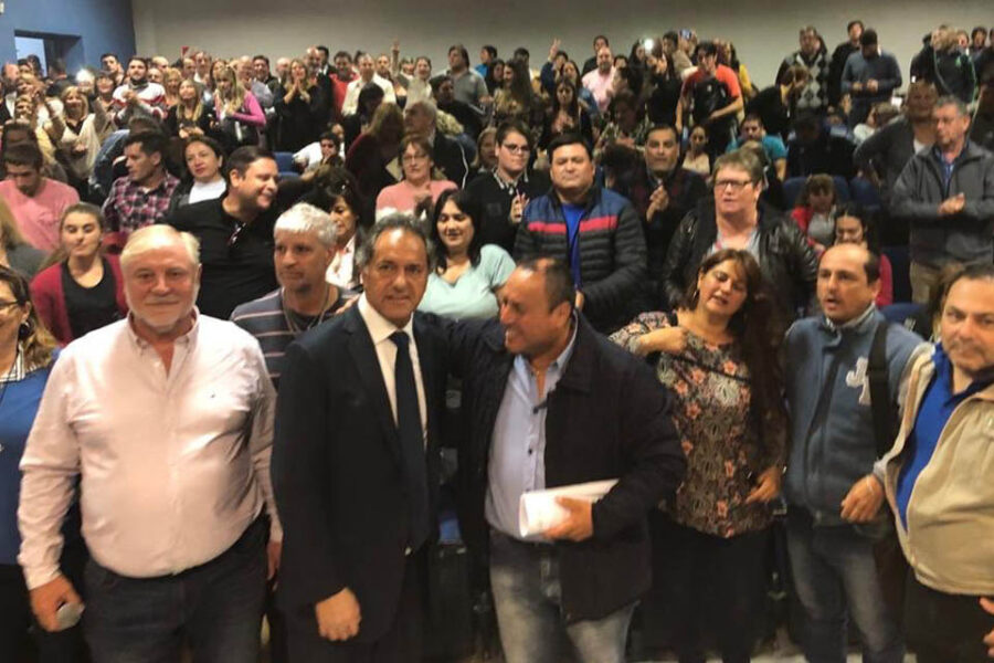La primera reunión de Scioli fue con Allende