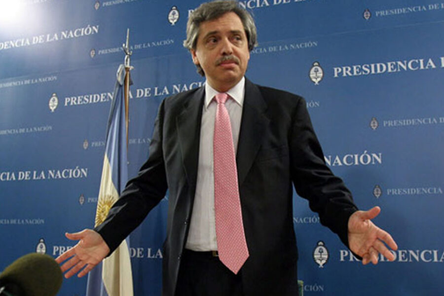 Alberto Fernández recibe los asambleístas de Gualeguaychú