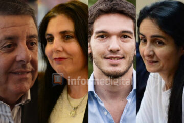 Los candidatos se dividen entre el pañuelo celeste y el verde