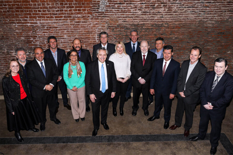 Bordet en la mesa de gobernadores de Alberto Fernández