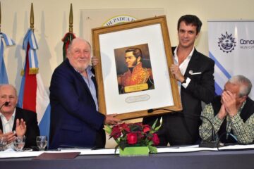 Busti militó el voto por Alberto en charla sobre el General Ramírez