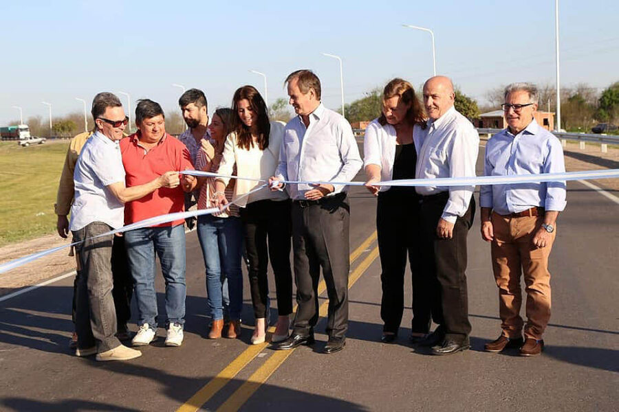 Inauguración de obras con Bordet
