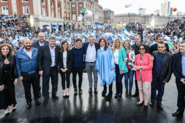 Alberto Fernández se emocionó en su cierre con CFK y Bordet