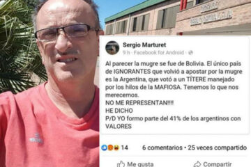 Investigan el posteo discriminador del rector de Cambiemos