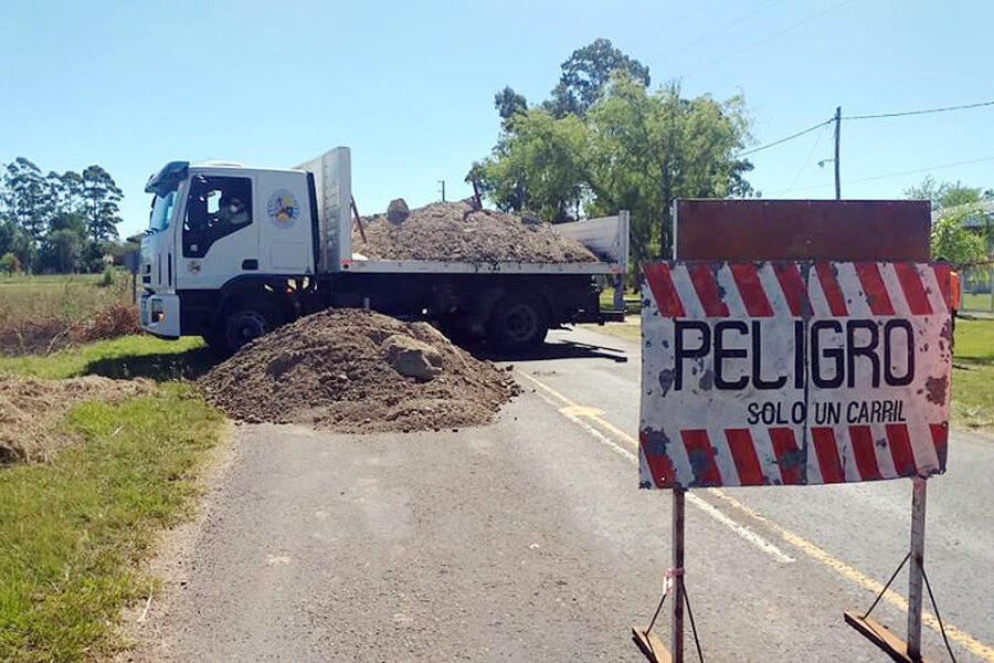 Otra ciudad tapa entradas con tierra