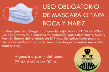 Tapabocas obligatorio