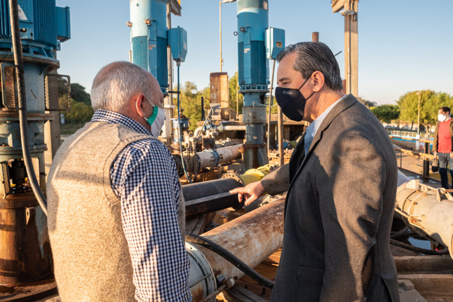 Bahl monitorea la toma de agua