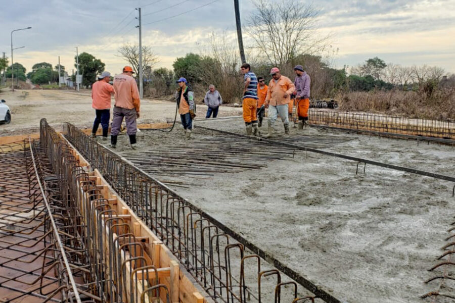 Continúan las tareas viales en la zona del Parque Industrial
