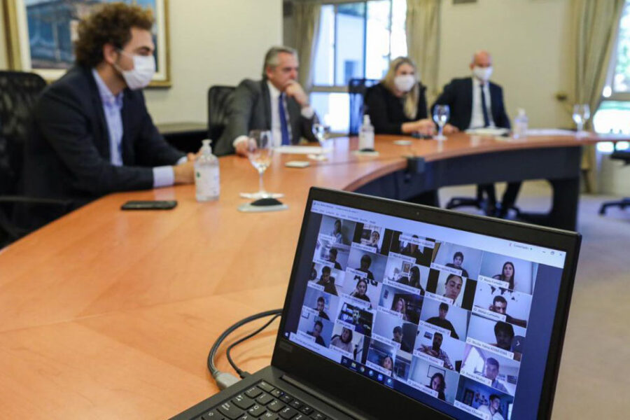 Alberto habló con hijos de industriales de Entre Ríos