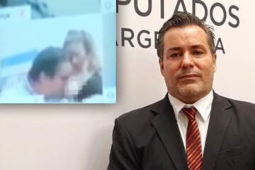 Otro escándalo: diputado manoseando a una mujer en cámara