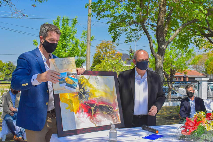 Firma del convenio para optimización de la planta de agua potable