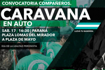 Día de la Lealtad: Camioneros hará una caravana en Paraná