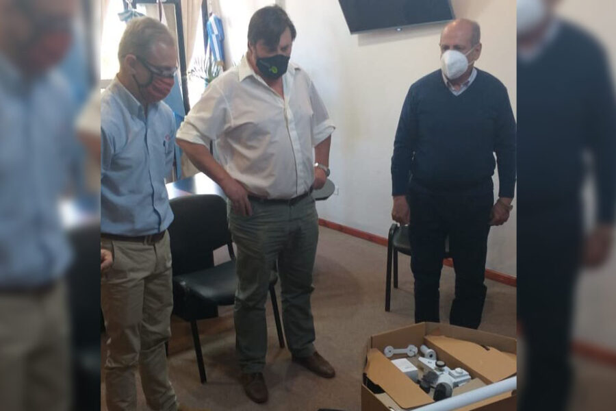 El intendente recibió donación de Granja Tres Arroyos para el Hospital