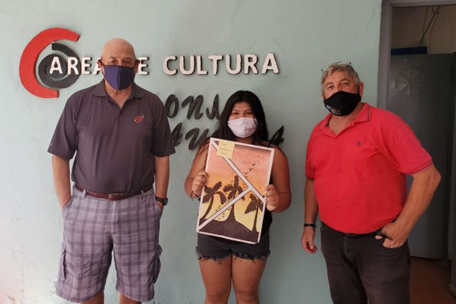 Destacan a joven que ganó el 3º premio en los Juegos Culturales Evita