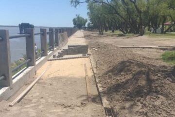 Avanzan las obras en la costanera