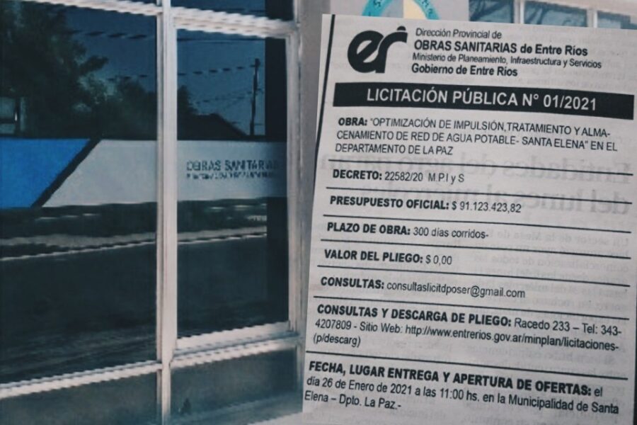 Llamaron a licitación para la obra de la red de agua potable