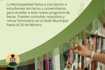 El municipio lanzó un programa de becas para estudiantes