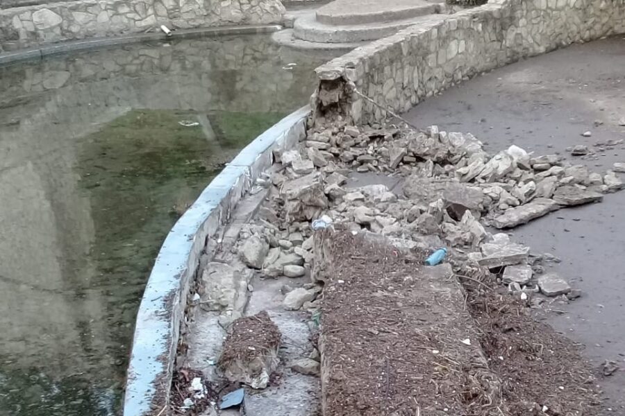 Otra millonaria obra de Varisco que no soportó las lluvias