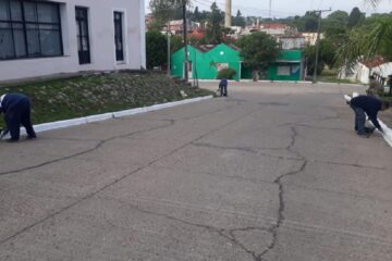 Trabajos de trazado vial y delimitación urbana