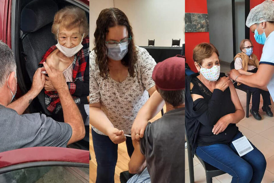 Comenzó la vacunación a mayores de 60