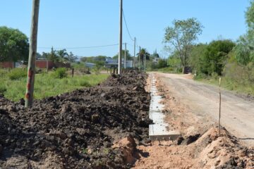 Construyen cordones cuneta en Altos del Pinar