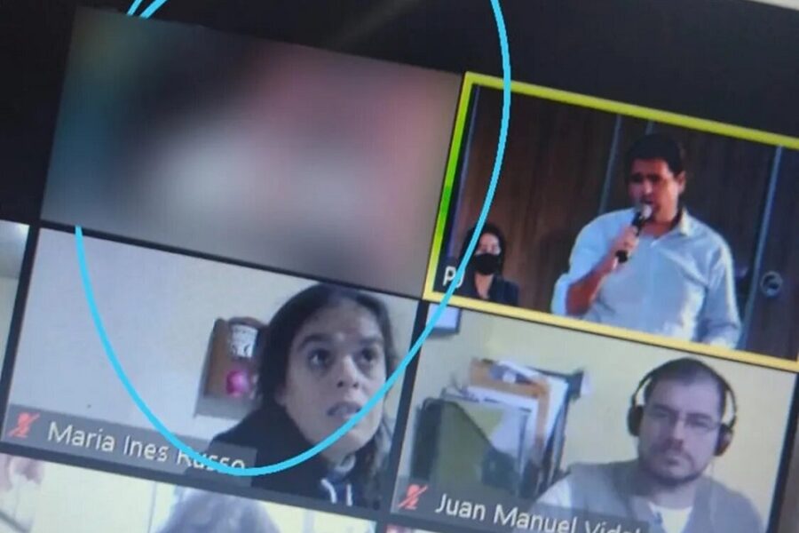 Mostraron sexo mientras Bordet daba una charla virtual