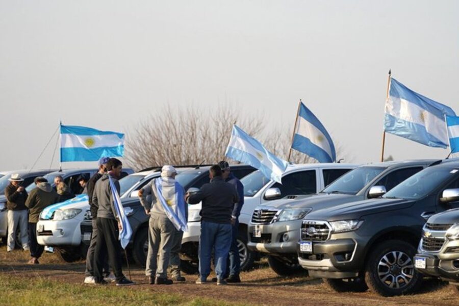 Entrerrianos en la protesta de San Nicolás