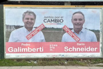 Galimberti y Schneider en infracción por hacer campaña