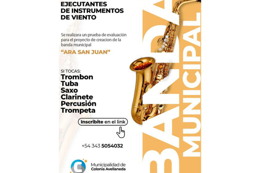 Convocan aspirantes a conformar la Banda Municipal de Música