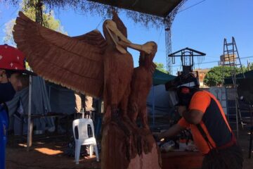 Un patio cultural cerró el 6º Simposio de Escultura