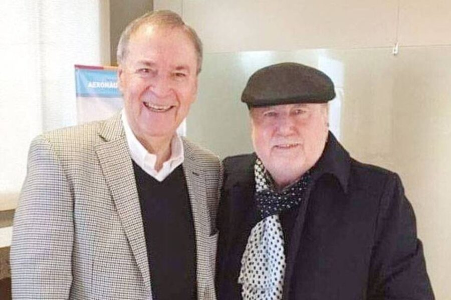 Schiaretti en el velatorio de Busti