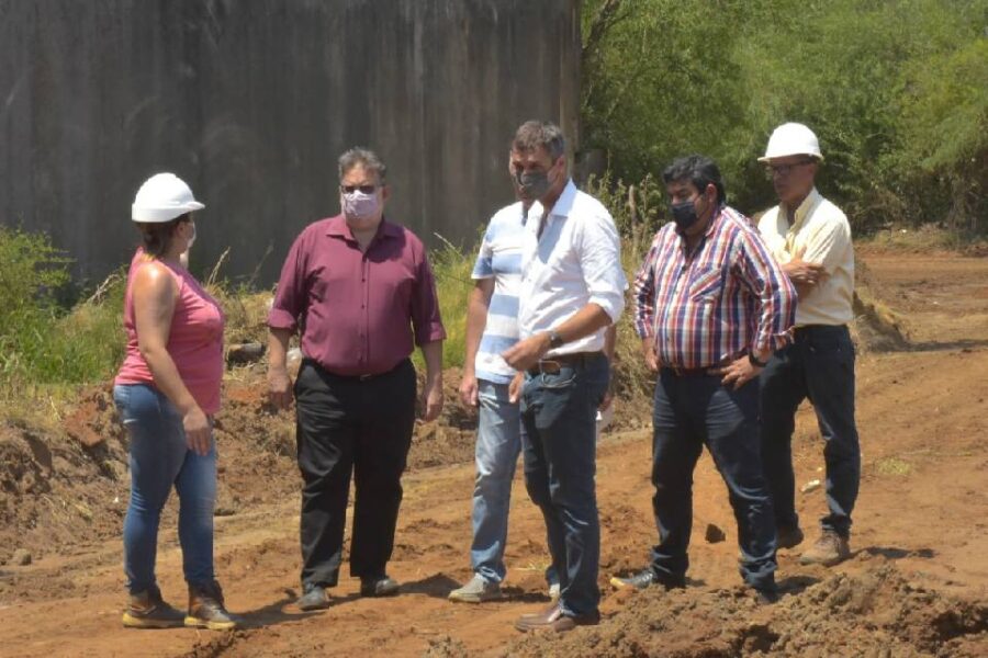 Cresto y Francolini supervisaron obras en Concordia