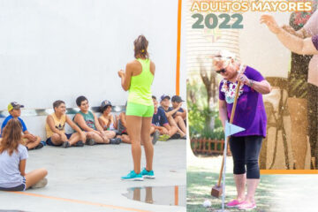 Adultos mayores y niños de Colonia en Prado Español