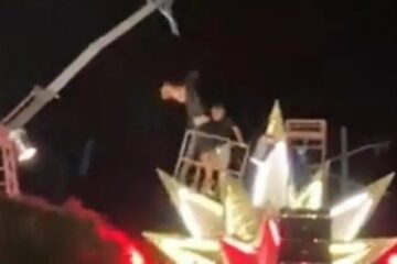 Dos heridos en el Carnaval de Gualeguaychú: así cayó la grúa de una comparsa