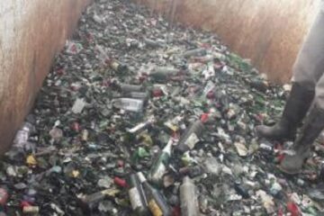 Recuperan 12 toneladas de vidrio en el Campo Abasto