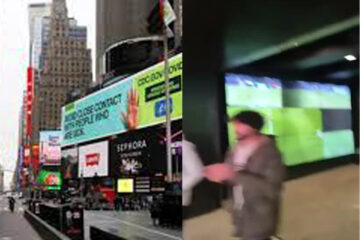 Increíble, pero real: el partido entre Patronato y Platense llegó a Times Square, en el corazón de Nueva York