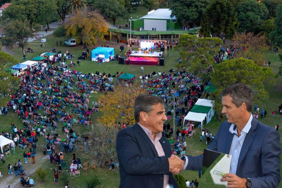 Cresto adelantó obras en la celebración de Cerrito