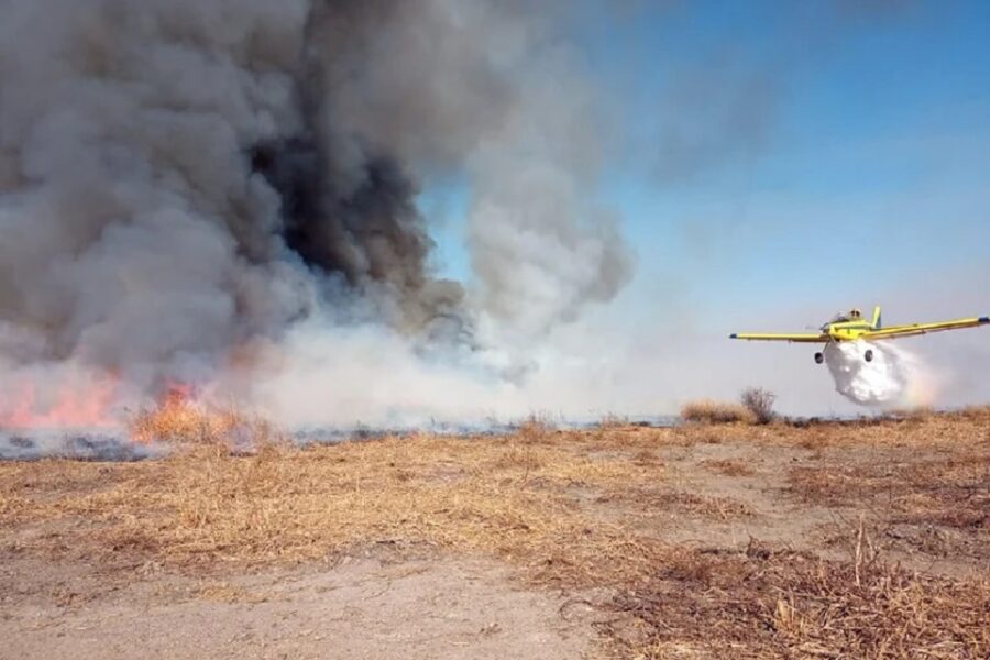 (Mención a Entre Ríos) Remolinos de viento complicaron el combate al fuego en el Delta: “No se puede laburar, no se ve nada”
