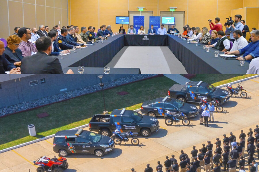 Volvió a reunirse el Concejo de Seguridad y se entregaron vehículos y motos para los operativos de prevención