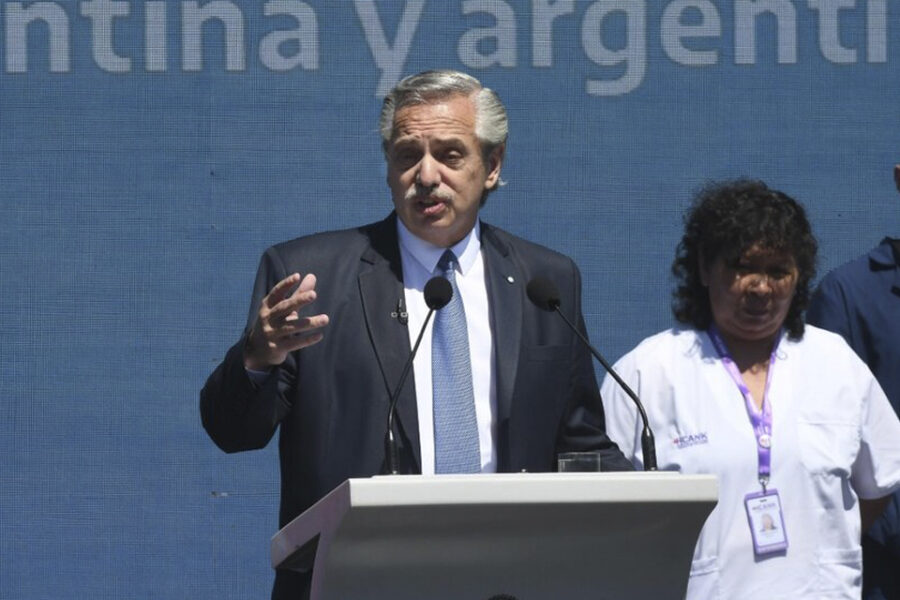 Los entrerrianos en el acto de Alberto