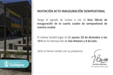 Acto de Inauguración de la Semipeatonal