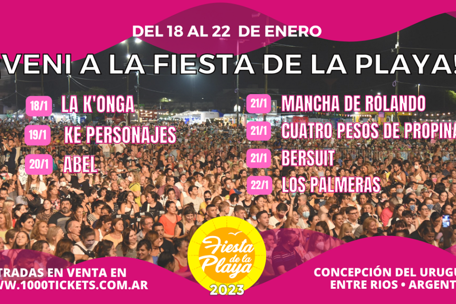 Todo listo para vivir la Fiesta de la Playa