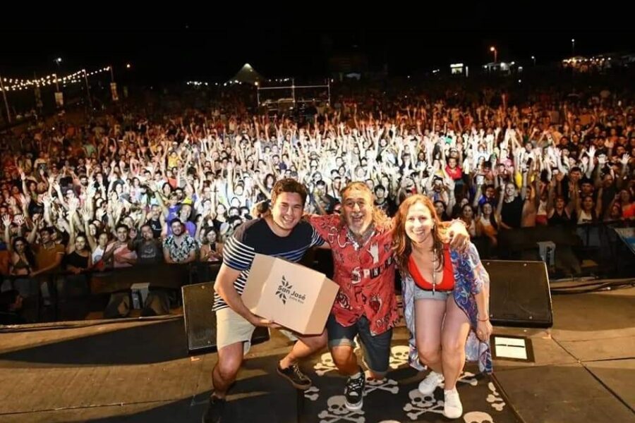 Bastián celebró el éxito de la Fiesta del Campamentista