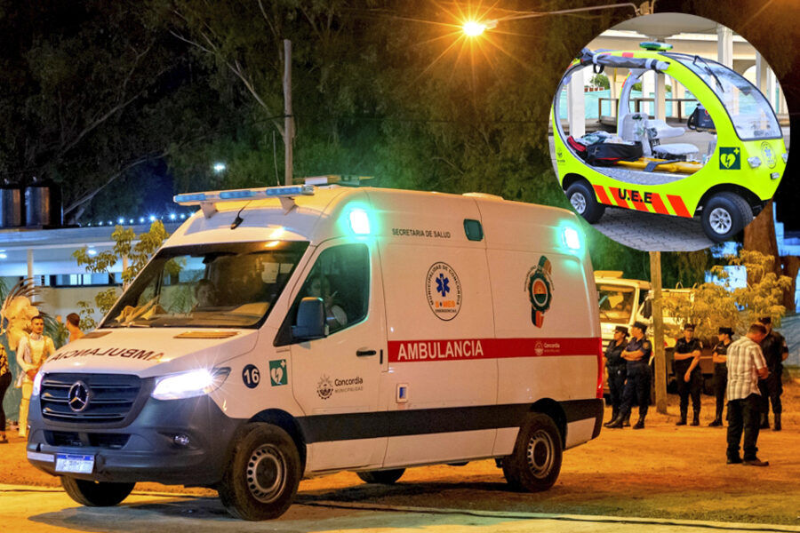 Salud sumó una ambulancia y una unidad móvil electrica