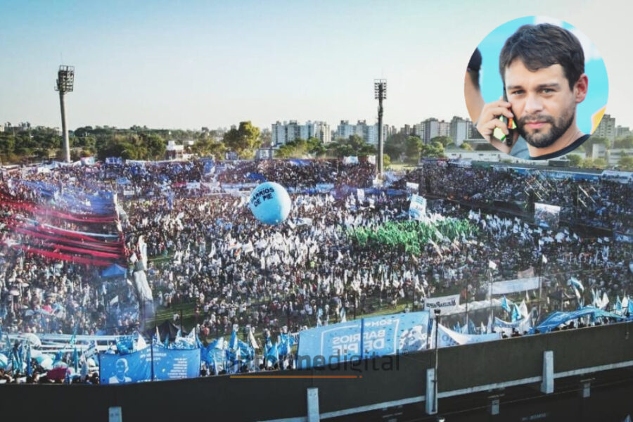 Entrerrianos del Evita en el lanzamiento del nuevo partido del espacio
