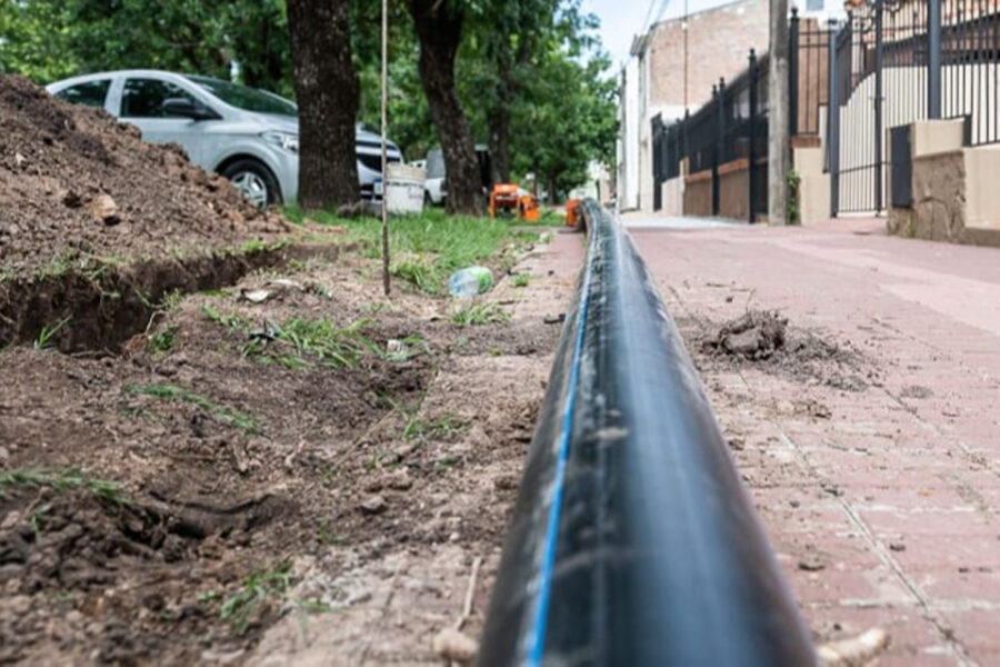Continúan las obras de extensión en la red de agua potable
