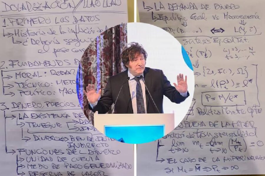 Milei dio su versión de cómo dolarizaría la economía